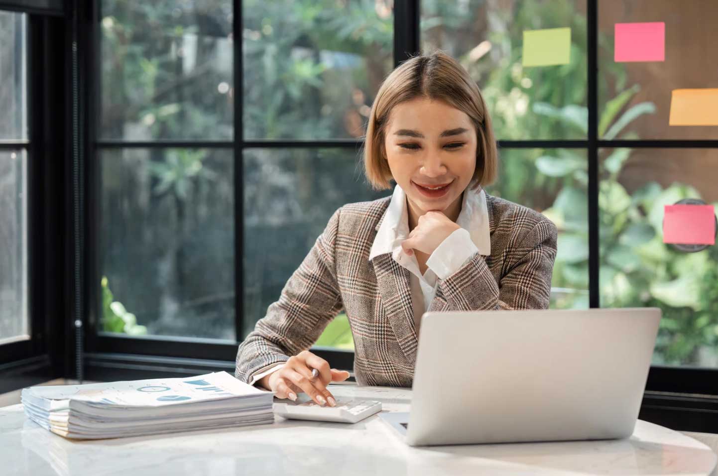 Woman using Doculivery document management to drive digital transformation