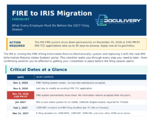 Checklist for Fire to IRIS migration